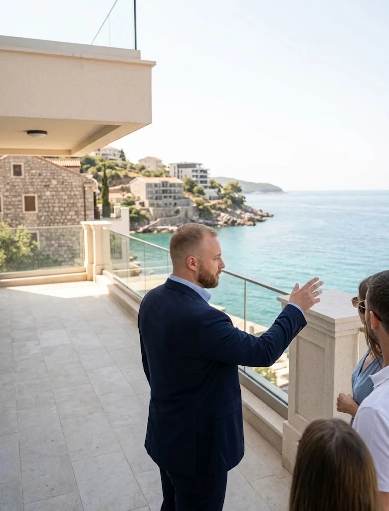 Kontrola apartmánu v první linii u moře v Černé Hoře s realitním expertem