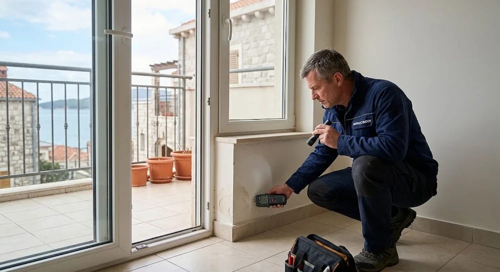 Kontrola vlhkosti a hydroizolace bytu u moře v Černé Hoře