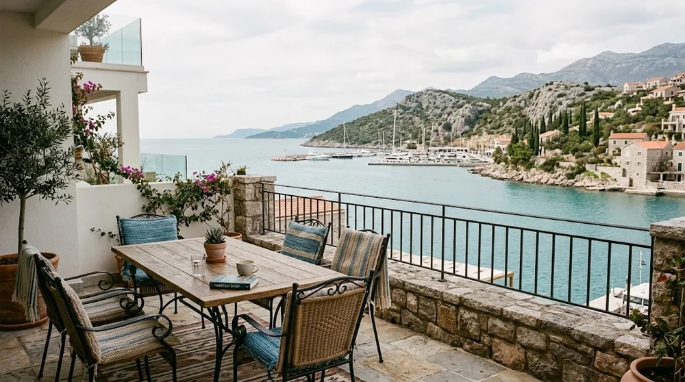 Pobřežní apartmán na Luštici mimo hlavní letní sezonu