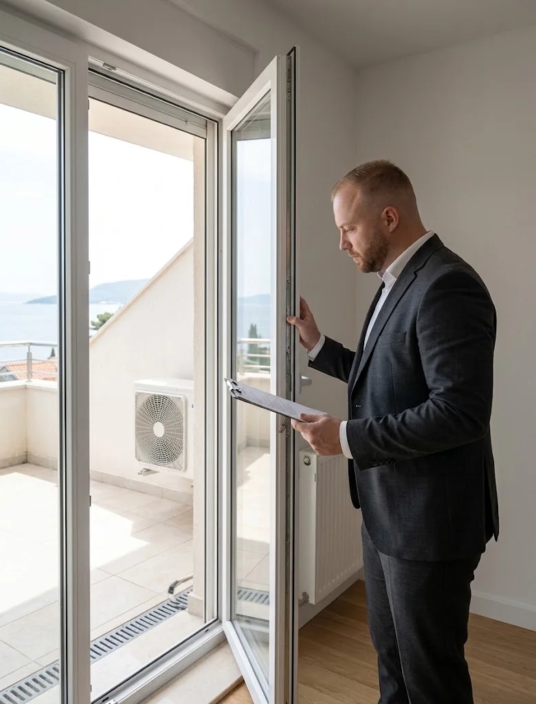 Kontrola rekreačního apartmánu v Herceg Novi z pohledu bývalého stavaře