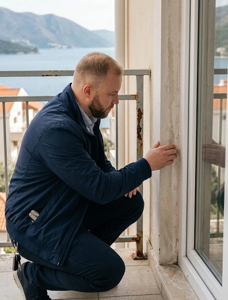 Technická kontrola vlhkosti, hydroizolace a koroze u apartmánu u moře