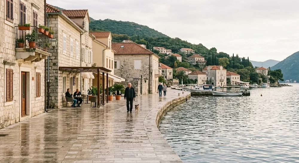 Herceg Novi mimo hlavní sezonu a každodenní život u moře