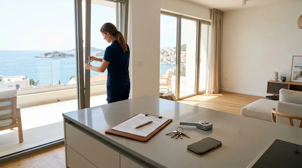 Kontrola apartmánu a vybavení při předání nemovitosti